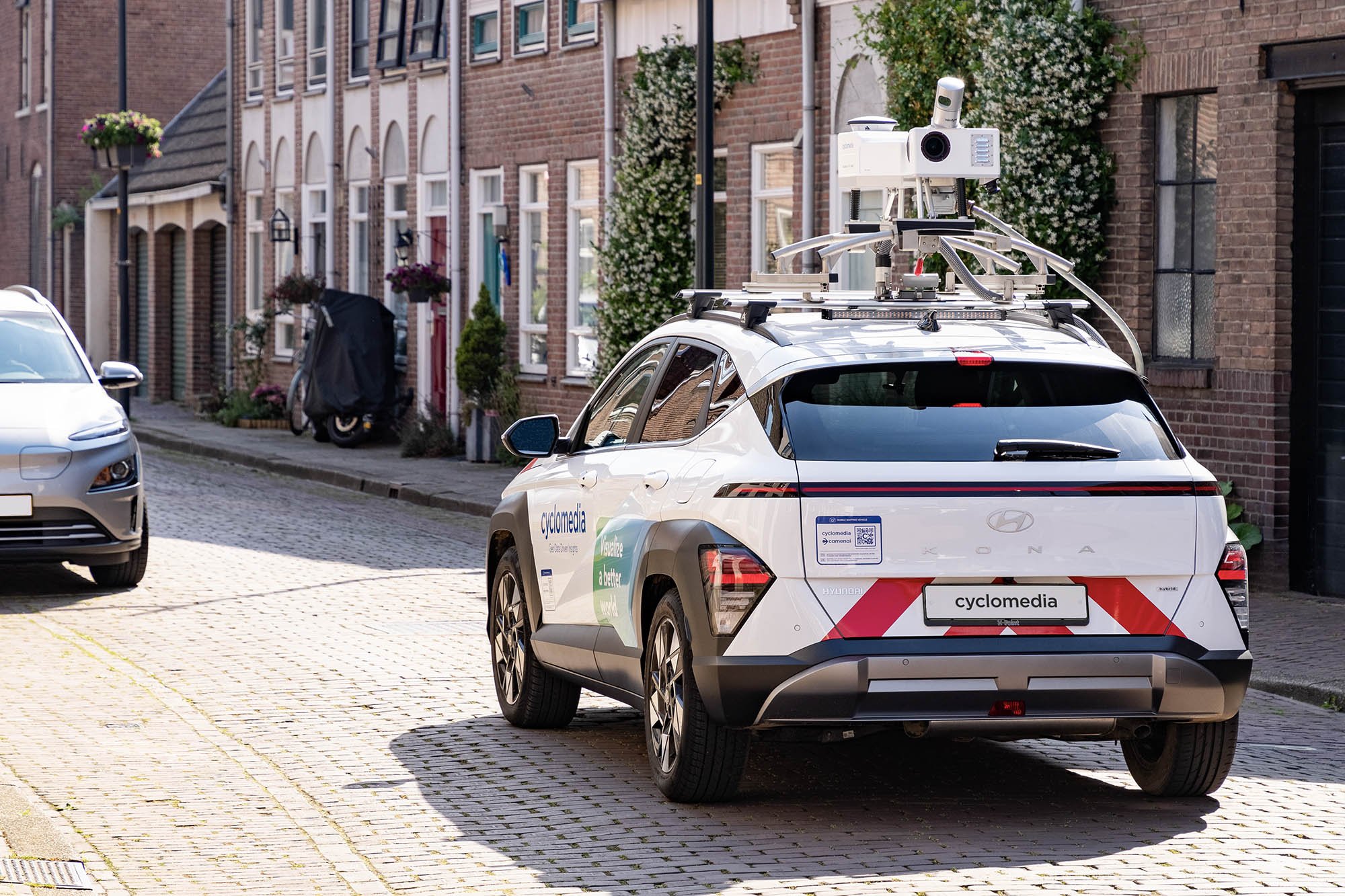Camerawagens maken 360°-beelden van Noordwijkse straten