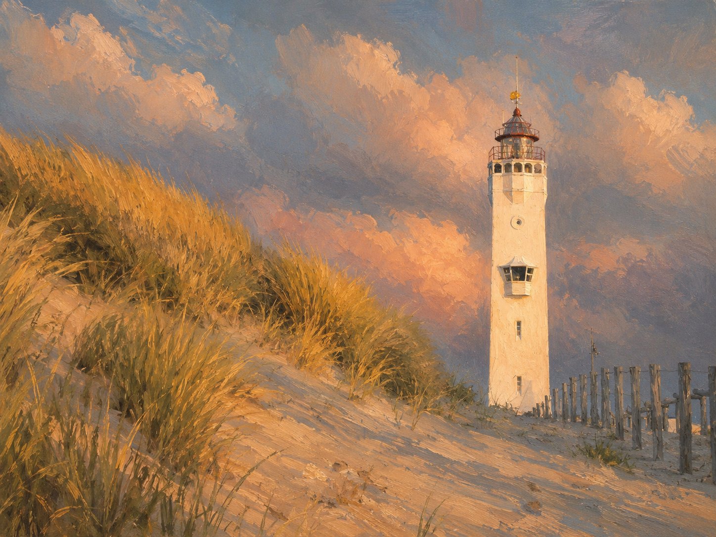 De vuurtoren is de witte wachter van Noordwijk